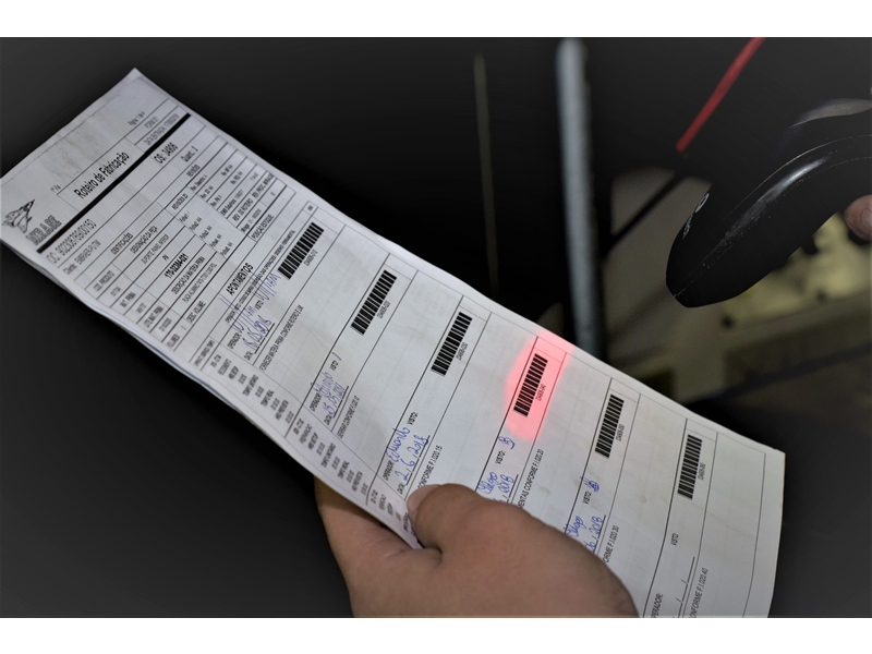 Control de operaciones con códigos de barras